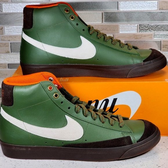 Nike Other - Nike Blazer Mid '77 Vintage Army Olive/Campfire Orange/ Gum Dark Brown/Sum Size